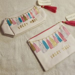 Simply Southern zippered bags NWT